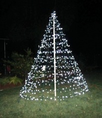 Wire tree with lights
