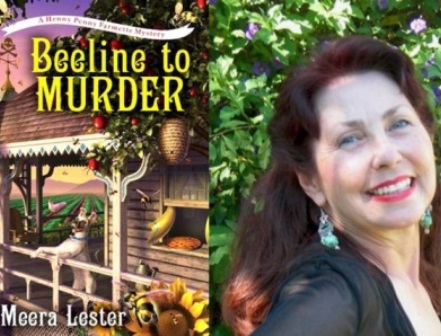 Meera Lester and her cozy mystery, A BEELINE TO MURDER