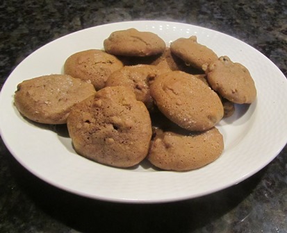 These cookies benefit from a dusting of turbinado or muscovado sugar while still warm