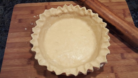 A fluted crust is ready for almost any kind of filling