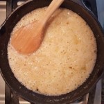 Sugar and butter mixture must turn golden brown before batter is added